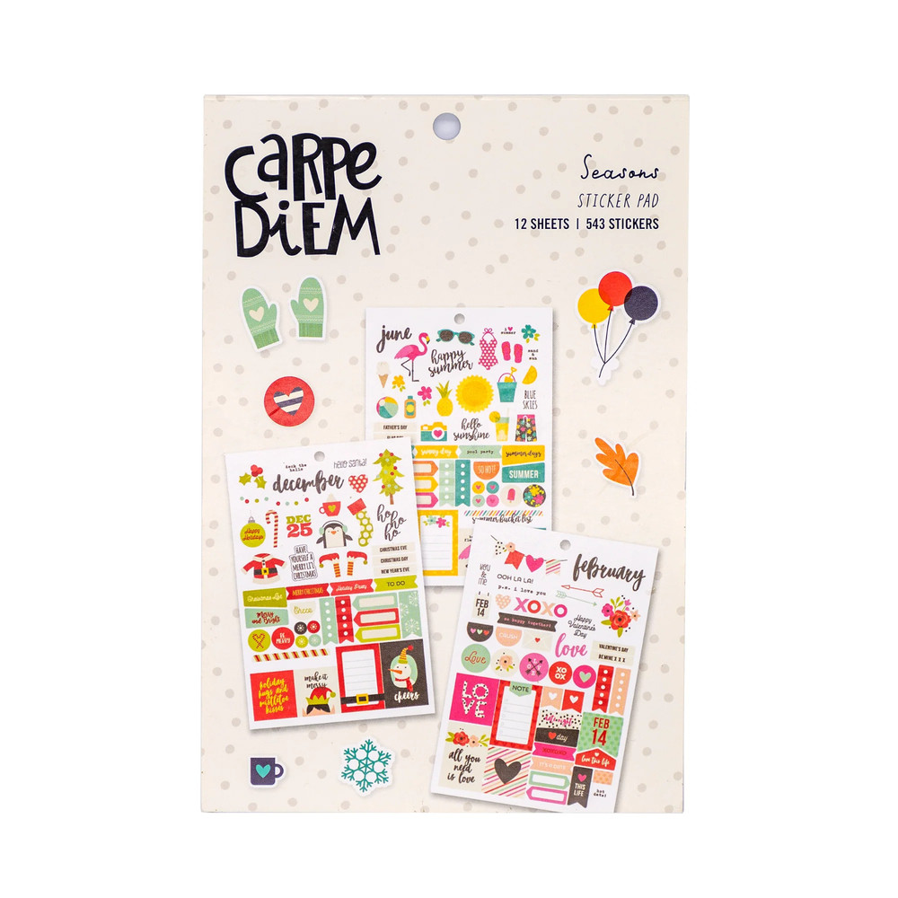 Carpe Diem A5 Planner Sticker Book – Seasons