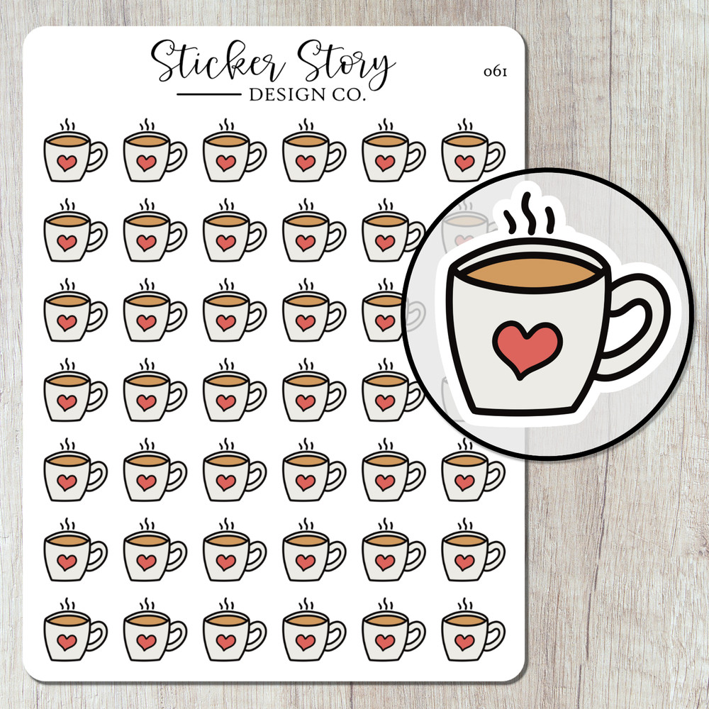 Coffee Planner Stickers