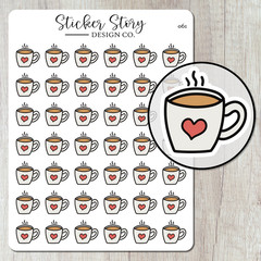 Coffee Planner Stickers