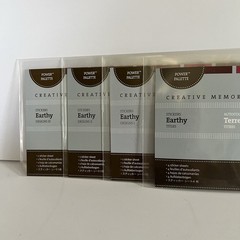 NEW Creative Memories Power Palette Stickers EARTHY Designs Titles Lot Of 4