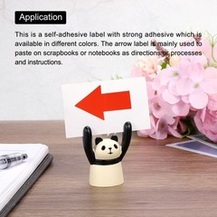 2Pcs Arrow Sticker Labels 500 Count/Roll 1.3×2 Inch Red Black for Scrapbooking