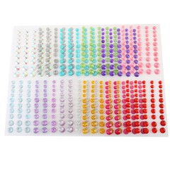 CraftbuddyUS 50 pcs Self Adhesive Pointed Resin Glitter Gems: :Light Pink