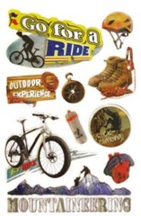 Handmade Glitter Sticker Scrapbooking Extreme Biking Outdoors Bike Ride