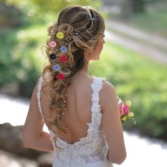 PATIKIL 1.2 Inch Small Ribbon Flowers, 100 Pcs Satin Ribbon Flowers Mini Fabr…