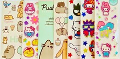 150+ Stickers PEPPA PIG BLUEY HELLO KITTY RAINBOCORNS SPIDERMAN PUSHEEN THE CAT