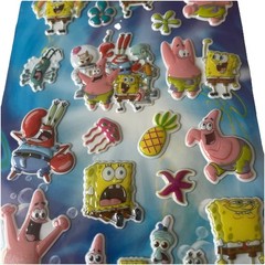 SpongeBob SquarePants Puffy Stickers (17 Stickers) Nickelodeon