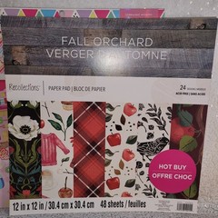 6 pads Scrapbooking Journal Paper Lot 12×12 Mixed Designs Seasons & Themes