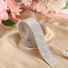 Self Adhesive Rhinestone Strips Diamond Bling Crystal Ribbon Sticker Wrap for Cr