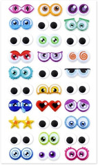Glitter Googly Eyes Adhesive Sticker Kids Crafts – 30 Sets