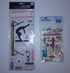 Paper House & mambiSTICKS 3D Gymnastics Stickers Lot of 2, Multicolor