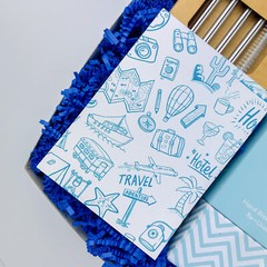 Adventure Gift Box Birthday Thank You congratulations Christmas Present