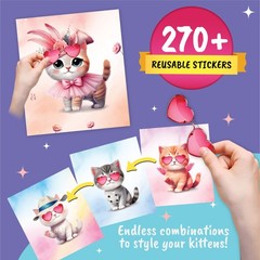Sticker Dress Up Kitten – Kids Activity and Sticker Book Learn Fashion Design fo