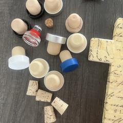 Junk Journal Scrapbook Embellishment Lot Crosses Metal Corners Corks DIY 100pc