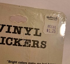 BJ Specialties Paper Airplanes Rainbow Rocket Vintage 80s Sticker Sheet 4.5″x6″