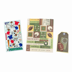 Football Scrapbooking & Sticker Lot Mixed Brands Paper Embellishments Crafts