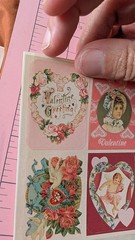 Vintage Eureka Valentine’s Day Stickers Victorian 1 Sheet READ