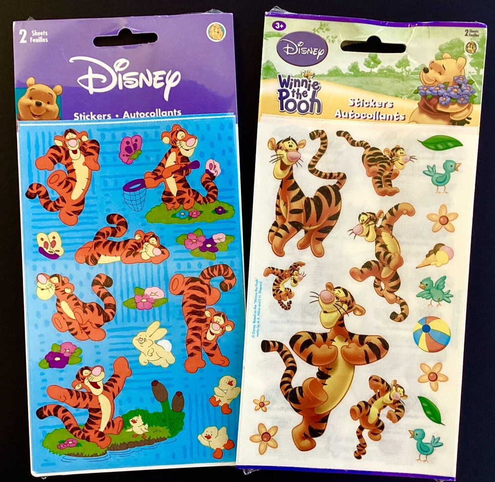 New 2 Pks Stickers Tigger Winnie Pooh Sandylion Vtg Collectible 4 Sheets x Pack