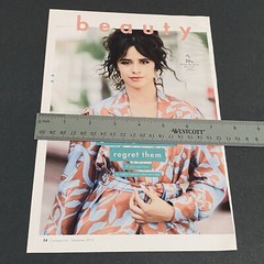Fashion Magazine Clippings 2019 Models Junk Journal Decoupage Scrapbook Craft