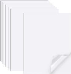Matte Printable Sticker Paper, 8.5″x11″ – 40 Sheets for Laser & Inkjet Printing
