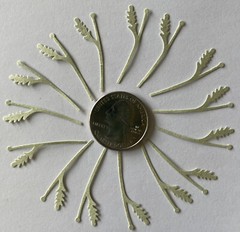 LIGHT GREEN DAISY STEM Die-cut Embellishment(15pc)Jolee’s •Flowers•Garden•Leaf