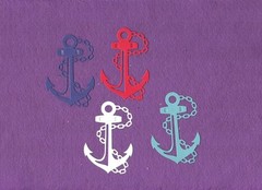 ANCHOR chain die cuts scrapbook cards