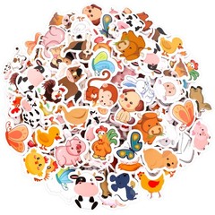 Fancy Land Farm Animal Foam Stickers Cute Animal Self Adhesive Sticker for Ki…