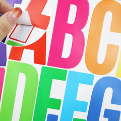 18 Sheets Letter Number Stickers, 5 Inch Self-Adhesive Vinyl Alphabet Punctuatio