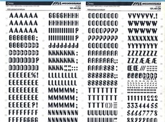 MECANORMA Dry Transfer Lettering 121.48 CN #227 OREA 12.4mm