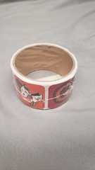 PEANUTS THANKSGIVING Snoopy Woodstock 100 Stickers Brand New Sealed Roll 
