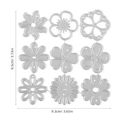 2 Pcs Metal Cutting Dies Shapes for Scrapbooking Tools Paper Crafts