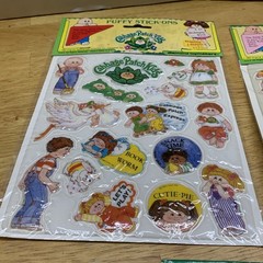 Vintage Lot 3 Cabbage Patch Puffy Stickers Stick Ons 1983 Diamond New Sealed CPK