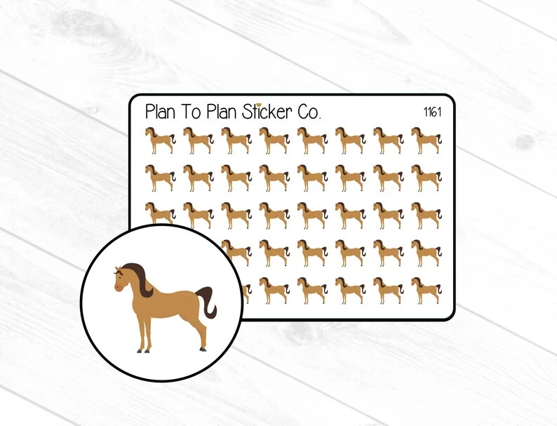 1161~~Horse Planner Stickers.