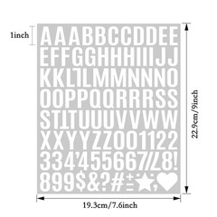 980 Pcs 1 Inch Vinyl Waterproof Letter Stickers,10 Sheets Self-Adhesive Alpha…