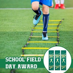 100 PCS Field Day Participant Ribbons Award Winner Recognition Card String