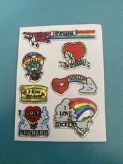 Vintage Prism Vending Sticker Sheet 4×3 Inches I Love Atickers Unicorn Kodak