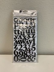 Thickers Foam Alphabet Stickers – Regards, Black (3pk)