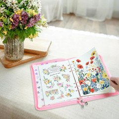 Sticker Storage Organizer Binder A5 Sticker Zipper Photocard Binder Holder Colle