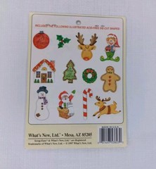 Vintage Scrap Ease Illustrated Cut Out Christmas Theme Citouts Scrapbooking Card