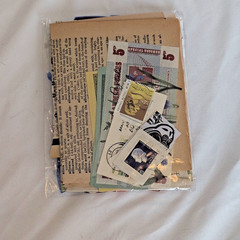 Scrapbooking Junk Journal Paper Ephemera Lot Tickets Stamps Maps Vintage Travel