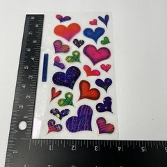 RED PURPLE PINK HEART STICKERS BY STICKOPOTAMUS OPEN UNUSED