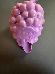 1982 Diener Grape Scented Eraser Grape Shaped Pencil Topper Rubber Vintage