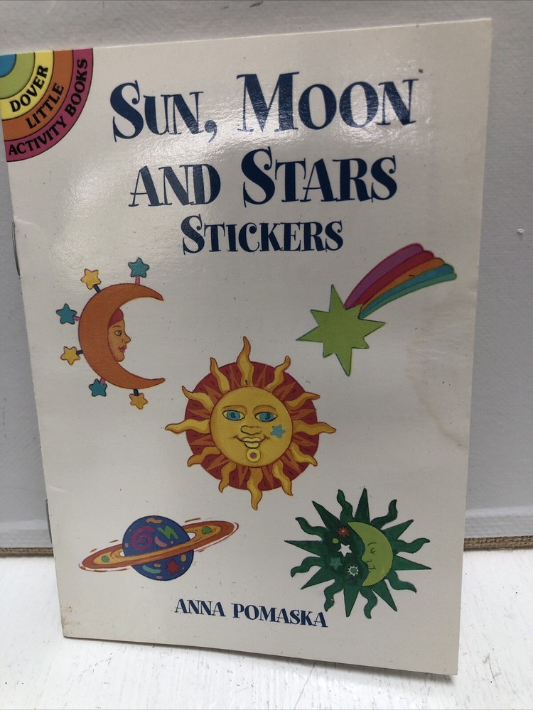 Vintage Sun Stars And Moon Stickers By Anna Pomaska