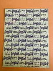 Vintage 90s Lisa Frank Halloween Sticker Sheet, 1 Sheet