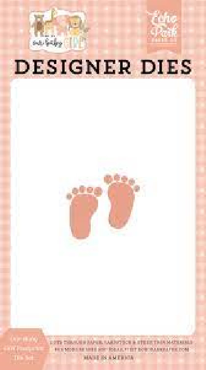 ECHO PARK Designer Die Set Steel Dies – OUR BABY GIRL FOOTPRINT