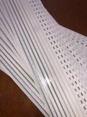 20 Mrs Grossmans Slivers Gray Shades Border Stickers Lines Dashes Silver Grey