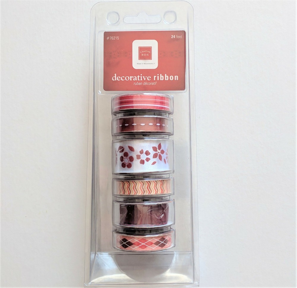 ChatterBox Decorative Ribbons 24 ft Scrapbook Craft Card Making Embellishments
