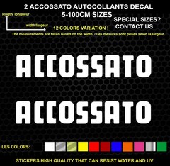 2 Accossato Decorative Stickers – Vehicles & Accessories, 2 Piece Set