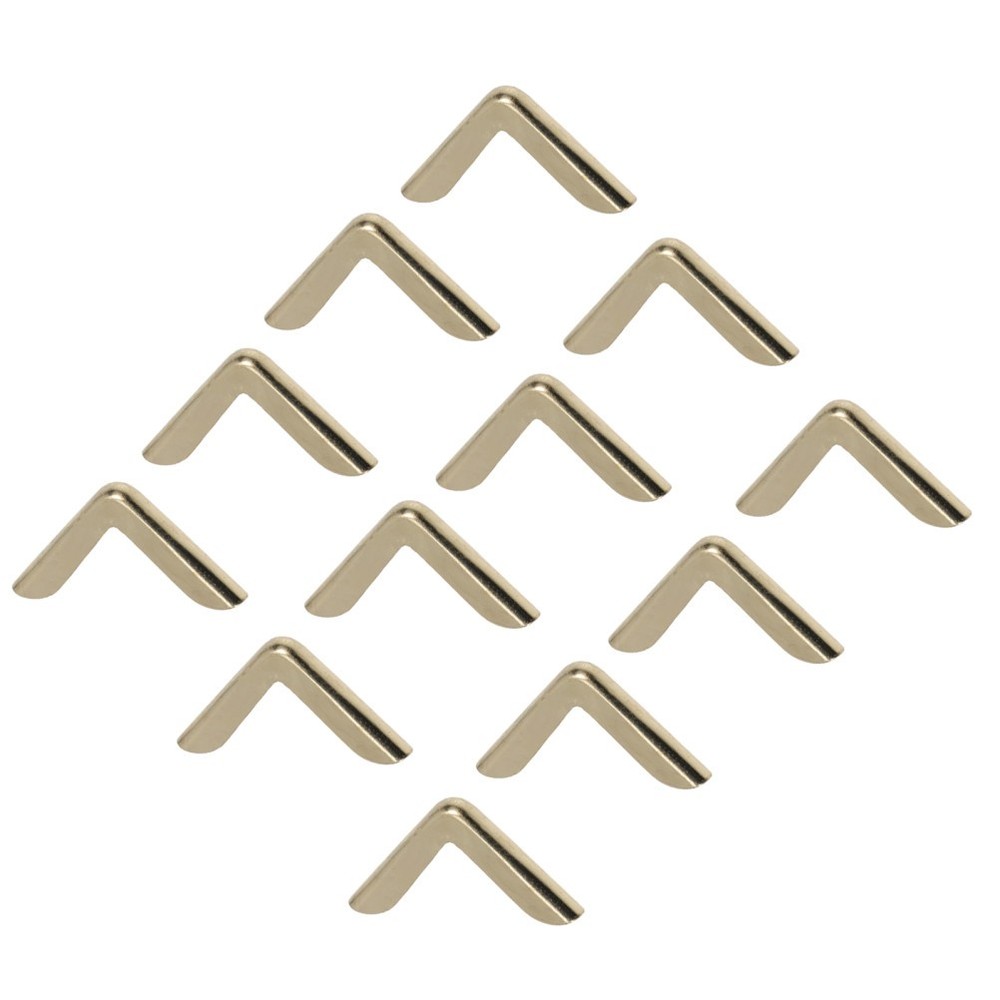 50Pcs Golden Iron Metal Book Corner Protectors Durable Scrapbook Notebook Covers