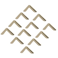 50Pcs Golden Iron Metal Book Corner Protectors Durable Scrapbook Notebook Covers