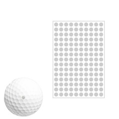 150 Dots 0.25″ White Reflective Dot Stickers for Golf Club & 150 Dots